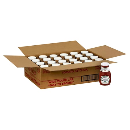 Heinz Heinz Wide Mouth Glass Ketchup 12 oz. Bottle, PK24 10013000001356